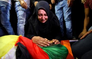 تشييع جثامين ثلاثة شهداء فلسطينيين
