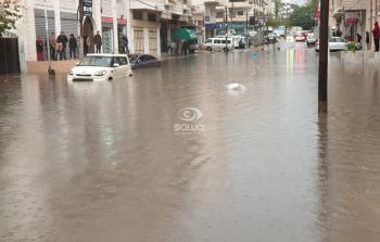 أمطار غزة قبل أسابيع