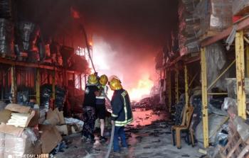 جانب من الحريق 