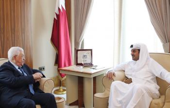 الرئيس عباس يجتمع أمير قطر الشيخ تميم بن حمد بن خليفة آل ثاني