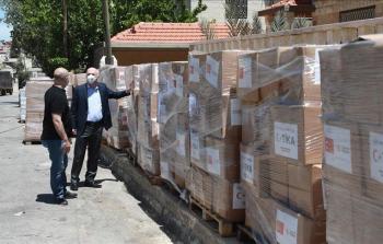 جانب من المساعدات الطبية التركية إلى غزة - أرشيفية