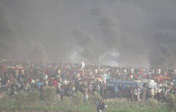 مسيرات العودة في جمعة انتفاضة الأقصى شرق غزة الآن