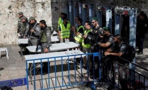 بوابات الاحتلال الالكترونية قرب الاقصى