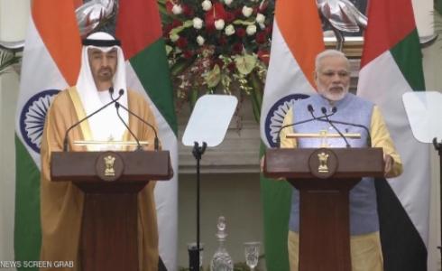 الشيخ محمد بن زايد ورئيس الوزراء الهندي