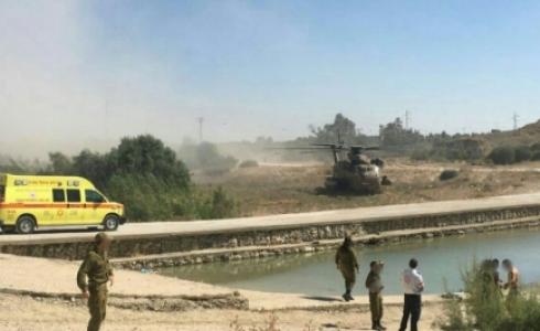 صورة تداولها الاعلام العبري للمكان الذس غرق فيه الجندي