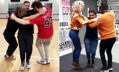 تحدي رقصة المثلث التي انتشرت مؤخراً عبر مواقع التواصل - أرشيفية