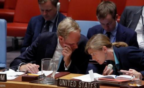 ممثلا الولايات المتحدة وبريطانيا في جلسة طارئة لمجلس الأمن الدولي