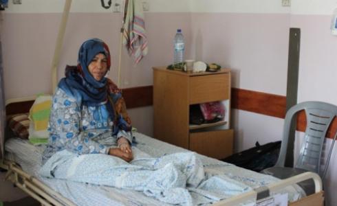 مُسنة مريضة من غزة