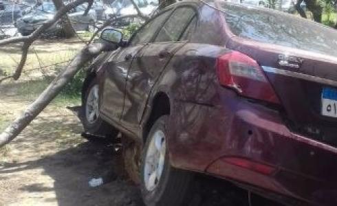 إصابات باصطدام سيارة في روش هعاين