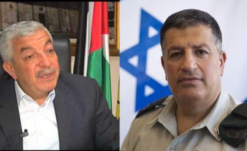 نائب رئيس حركة فتح محمود العالول و منسق أعمال الحكومة الاسرائيلية يؤاف مردخاي 