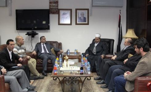 الوزيران ادعيس وموسى خلال اللقاء