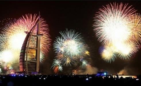 احتفالات دبي برأس السنة