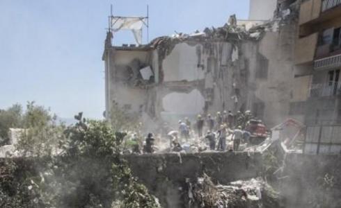 انهيار مبنى سكني ببلدة توري