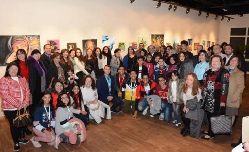 لجنة الإنترأكت تنظم معرض الروتاري الأول للفنون  بـ الأوبرا