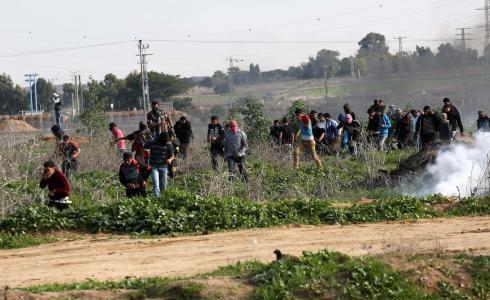 اصابات في مواجهات مع الاحتلال شرق خانيونس