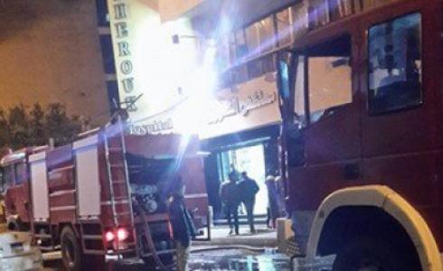 جانب من الحريق