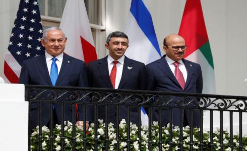 توقيع الإتفاقيات بين إسرائيل والبحرين والإمارات