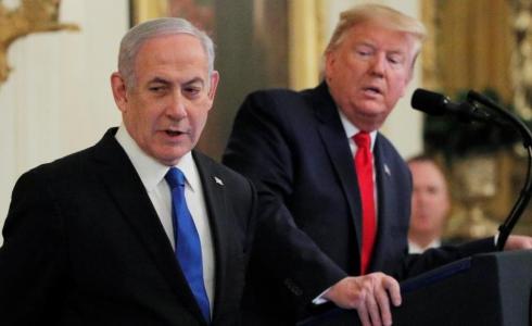 الرئيس الأمريكي دونالد ترامب  ورئيس الوزراء الإسرائيلي بنيامين نتنياهو