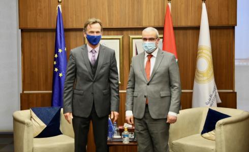 لقاء محافظ سلطة النقد مع ممثل الاتحاد الأوروبي في فلسطين