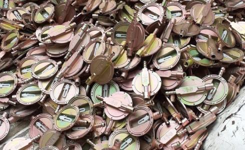 منظمات الغاز التي ضبطتها وزارة الاقتصاد في غزة