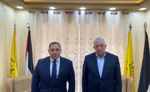 محمود العالول يستقبل السفير المصري طارق طايل