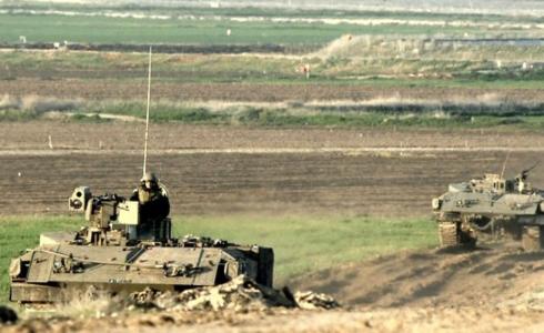 آليات الإحتلال الإسرائيلي شرق غزة - أرشيف