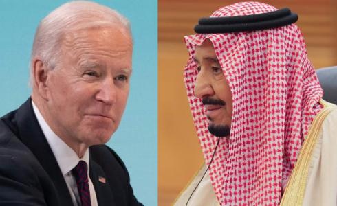 ملك السعودية سلمان بن عبد العزيز وجو بايدن الرئيس الأمريكي