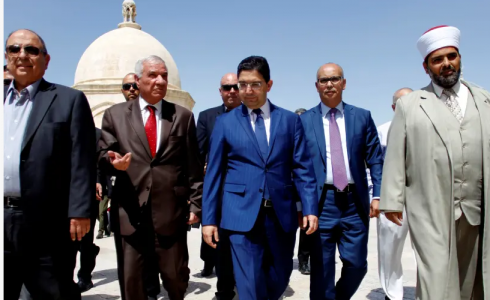 الوزير المغربي ناصر بوريطة في زيارة إلى المسجد الأقصى / أرشيف