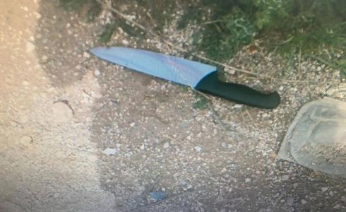 السكين التي عُثر عليها مع الشاب