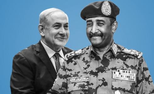 عبد الفتاح البرهان وبنيامين نتنياهو - توضيحية