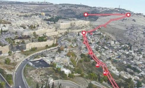 مخطط القطار الهوائي في القدس