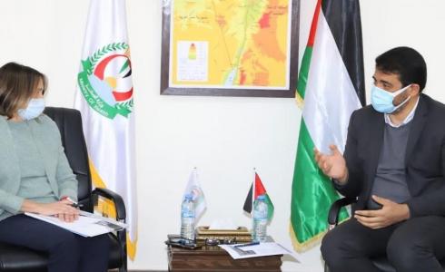 أبو الريش يستقبل نائب المنسق الخاص للأمم المتحدة للشئون الانسانية في الأراضي الفلسطينية المحتلة