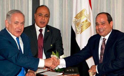 الرئيس المصري عبد الفتاح السيسي ورئيس الوزراء الإسرائيلي
