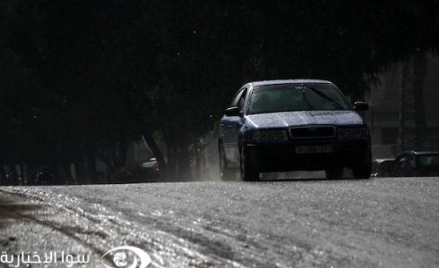 أجواء ماطرة في مدينة غزة اليوم