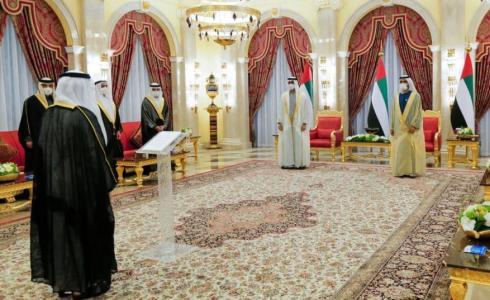 مراسم تعيين وزير الخارجية الاماراتي الجديد