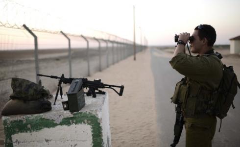 جندي إسرائيلي على حدود قطاع غزة