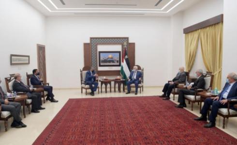 لقاء الرئيس عباس بوفد الهيئة المستقلة للانتخابات في الأردن