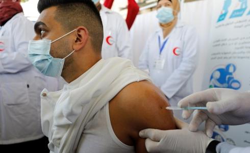 التطعيم ضد كورونا في غزة - أرشيف