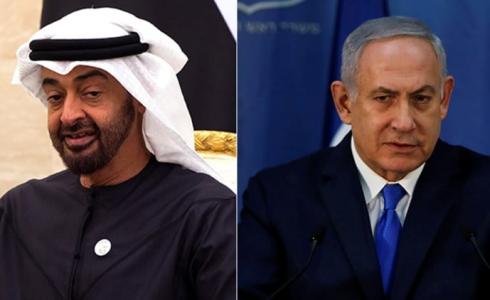 نتنياهو (يمين) محمد بن زايد(يسار)