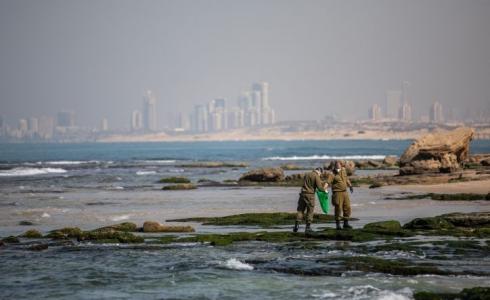 تلوث شاطئ اسرائيل بالقطران