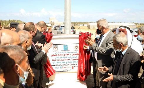 وزير الحكم المحلي يفتتح مجموعة مشاريع تنموية _ غزة