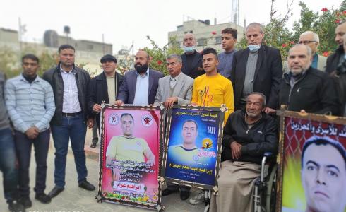 مهرجان أمام منزل الأسير إبراهيم عرام بخانيونس