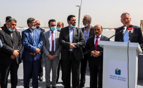 افتتاح مشروع توليد الطاقة الكهربائية في غزة