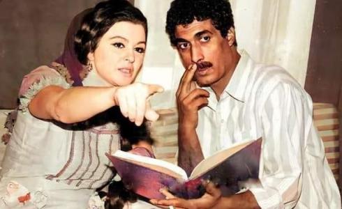 الفنان الراحل أحمد زكي والفنانة سعاد حسني