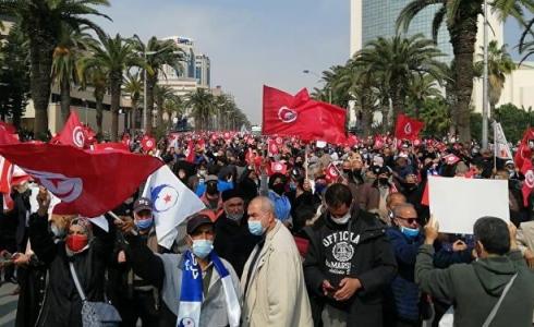 الاحتجاجات في تونس