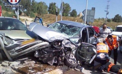 حادث طرق في أشكول