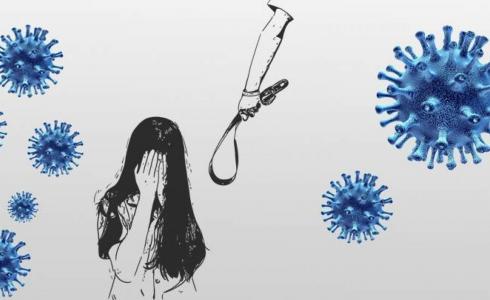 العنف ضد المرأة في ظل انتشار فيروس كورونا- توضيحية