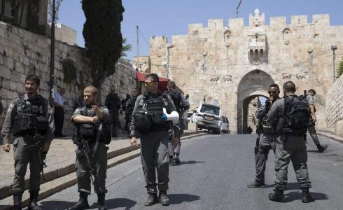 الشرطة الاسرائيلية في البلدة القديمة بالقدس