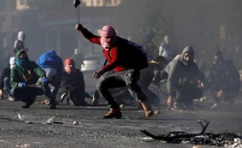 مواجهات بين الفلسطينيين وجنود الاحتلال