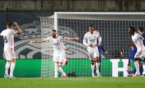 هدف بنزيما لريال مدريد في مرمى تشيلسي